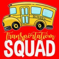 Transportation Squad Retro Bus Aide Back To School Matching Santa Hat thumb 1