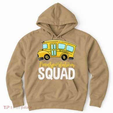 Transportation Squad Retro Bus Aide Back To School Matching Hoodie