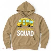 Transportation Squad Retro Bus Aide Back To School Matching Hoodie thumb 0