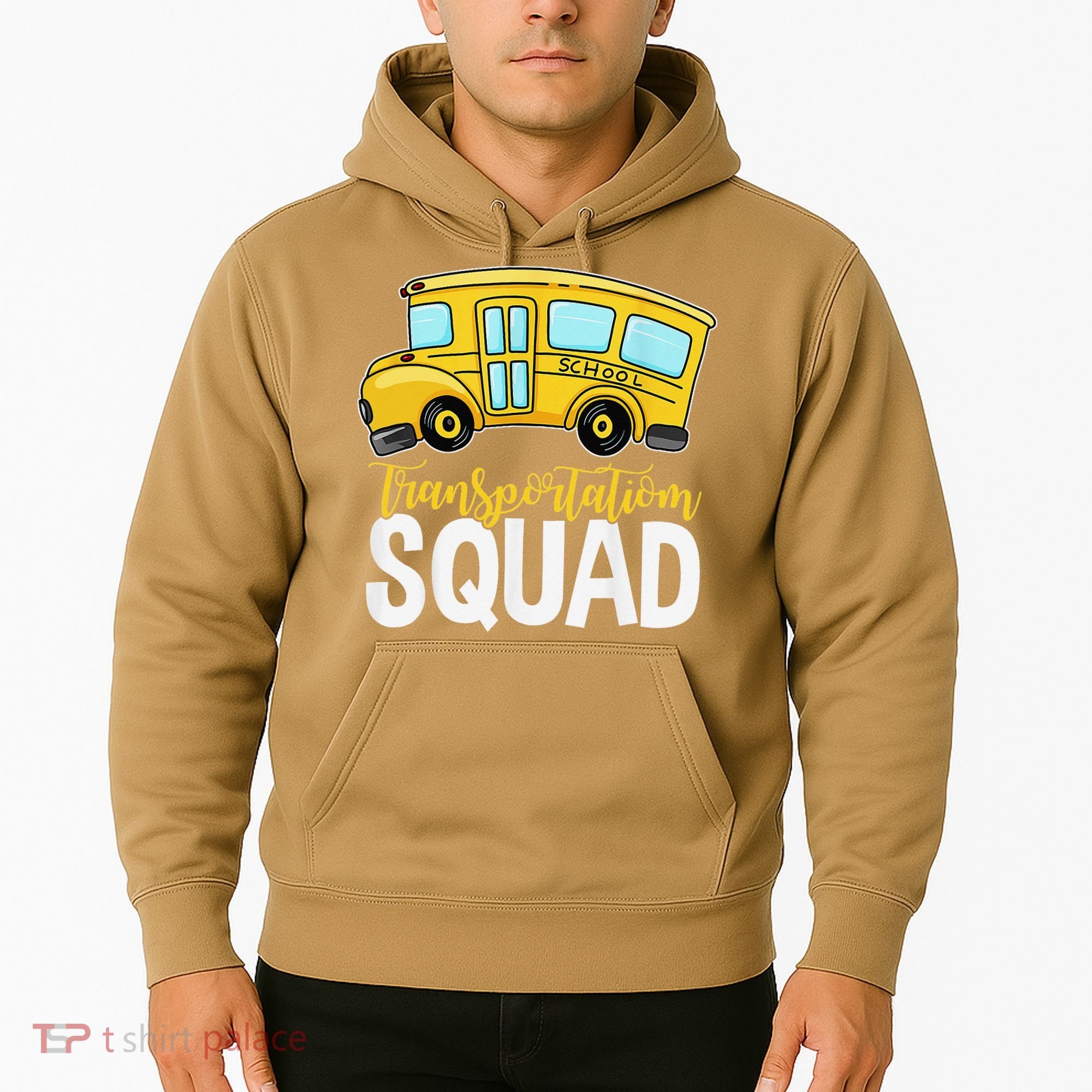 Transportation Squad Retro Bus Aide Back To School Matching Hoodie