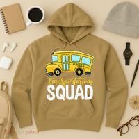 Transportation Squad Retro Bus Aide Back To School Matching Hoodie thumb 3
