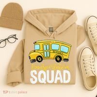 Transportation Squad Retro Bus Aide Back To School Matching Hoodie thumb 4