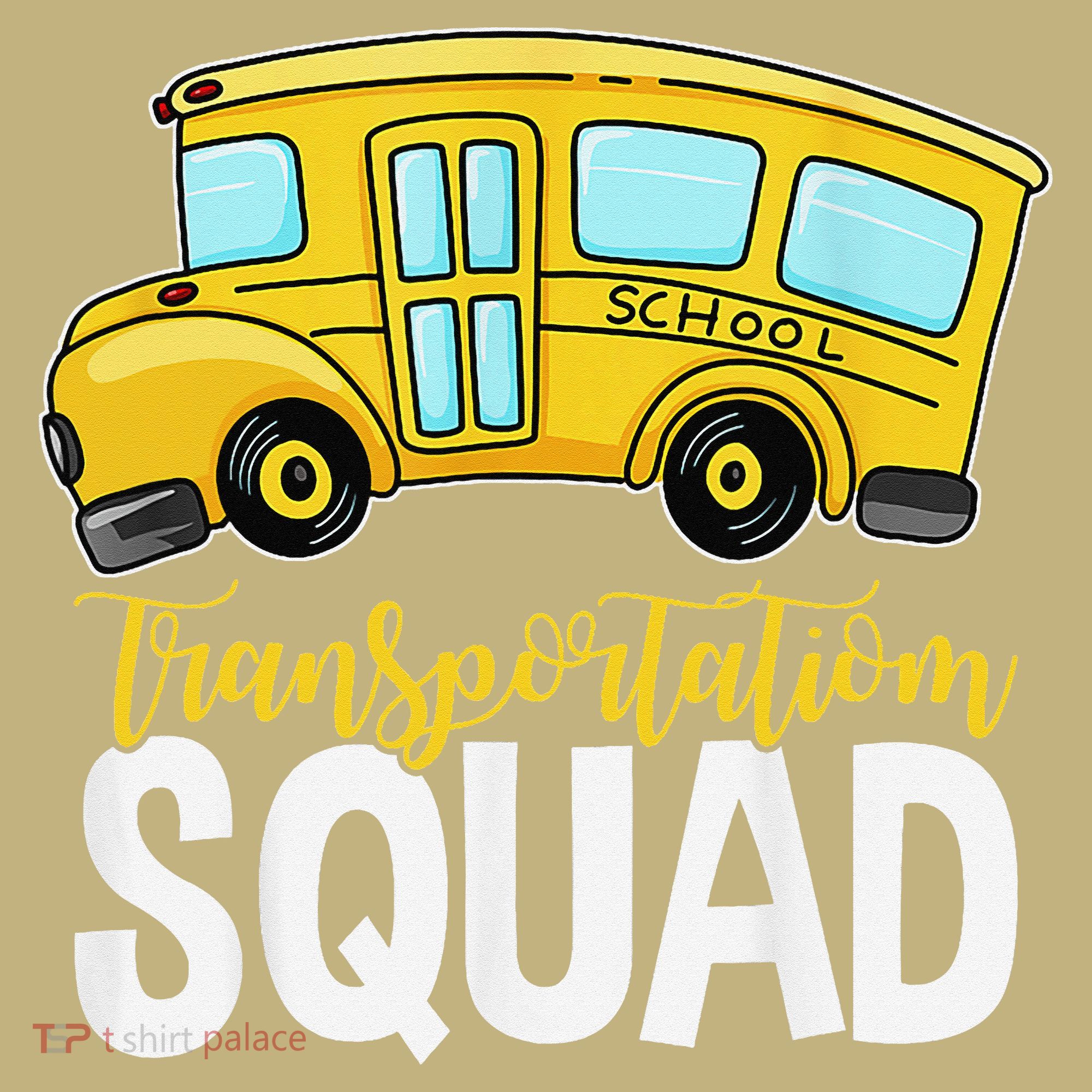 Transportation Squad Retro Bus Aide Back To School Matching Hoodie