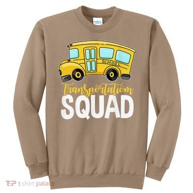 Transportation Squad Retro Bus Aide Back To School Matching Sweatshirt