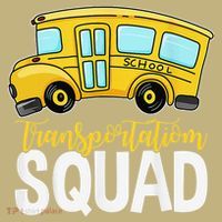 Transportation Squad Retro Bus Aide Back To School Matching Polo thumb 2