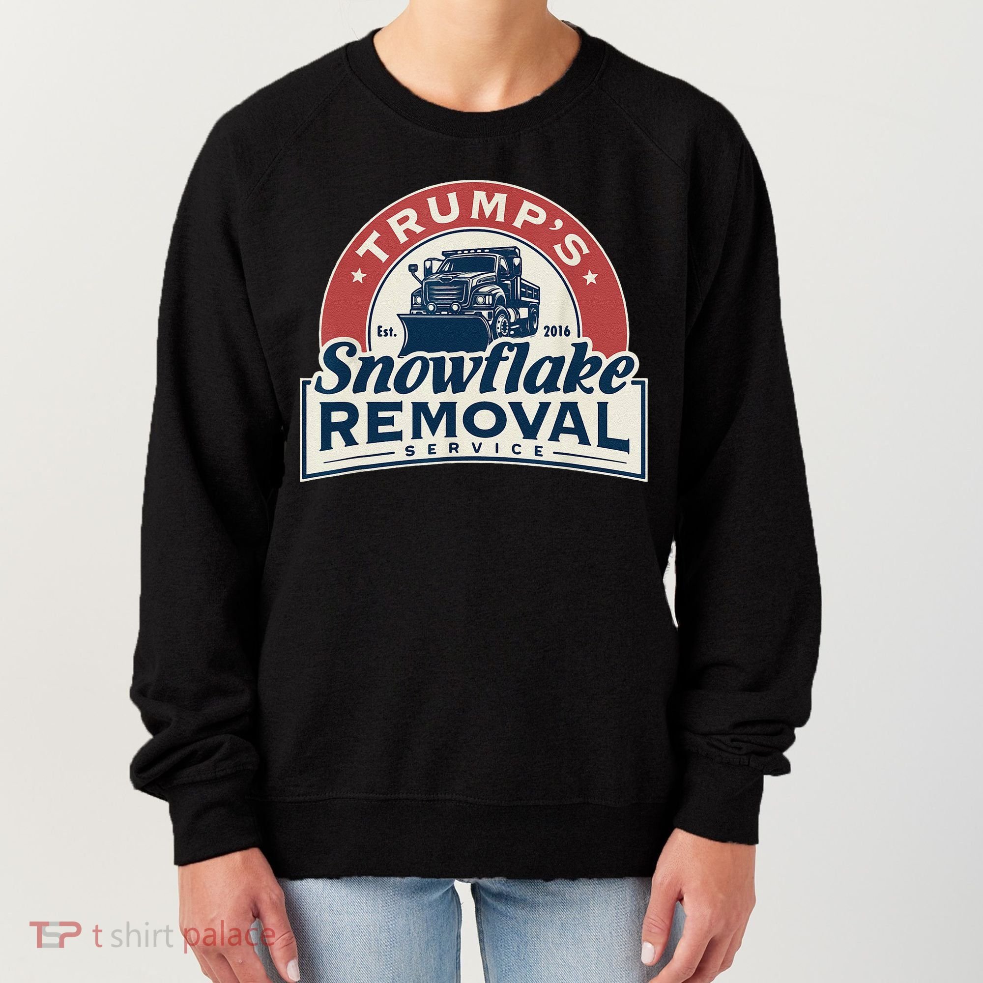 TrumpS Snowflake Removal Service Funny Trump 2024 Gift Love Women's Sweatshirt