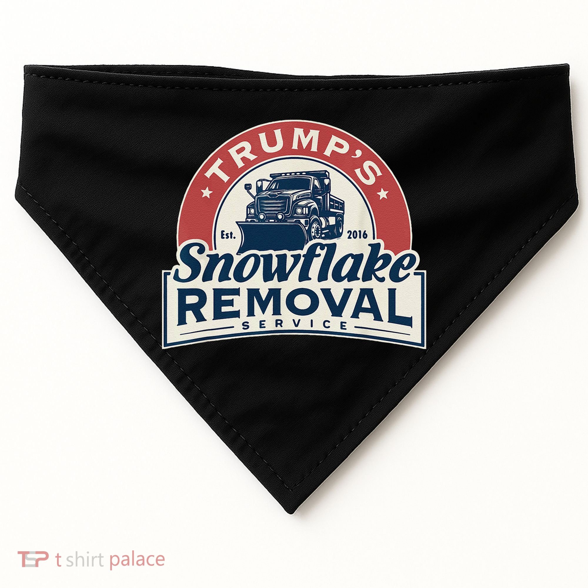 TrumpS Snowflake Removal Service Funny Trump 2024 Gift Love USA-Made Doggie Bandana