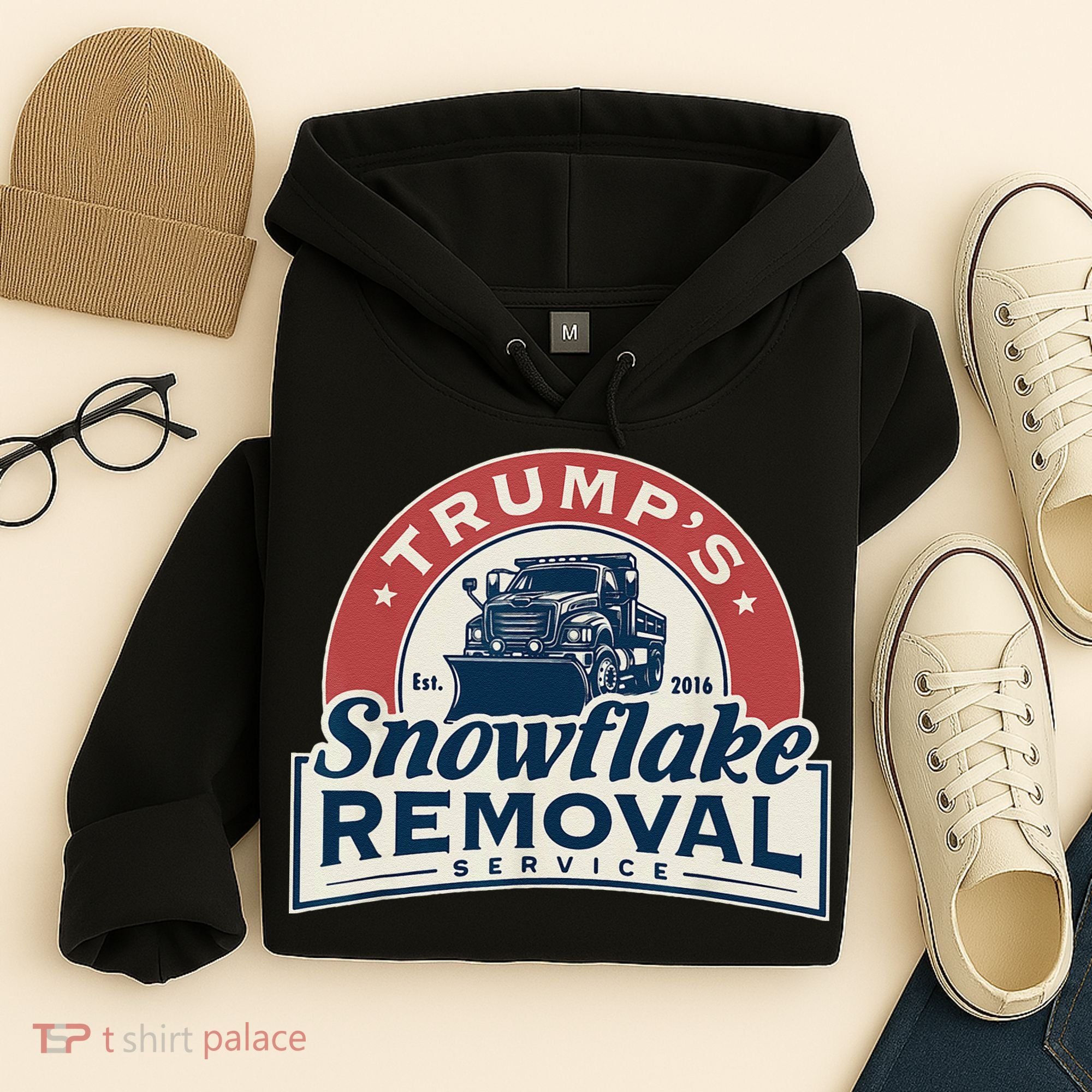TrumpS Snowflake Removal Service Funny Trump 2024 Gift Love Hoodie