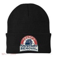 TrumpS Snowflake Removal Service Funny Trump 2024 Gift Love Beanie thumb 0