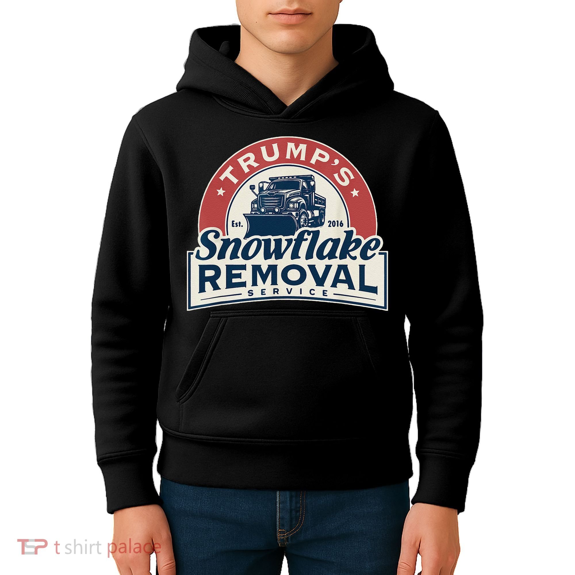 TrumpS Snowflake Removal Service Funny Trump 2024 Gift Love Kids Hoodie