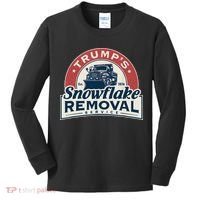 TrumpS Snowflake Removal Service Funny Trump 2024 Gift Love Kids Long Sleeve Shirt thumb 0