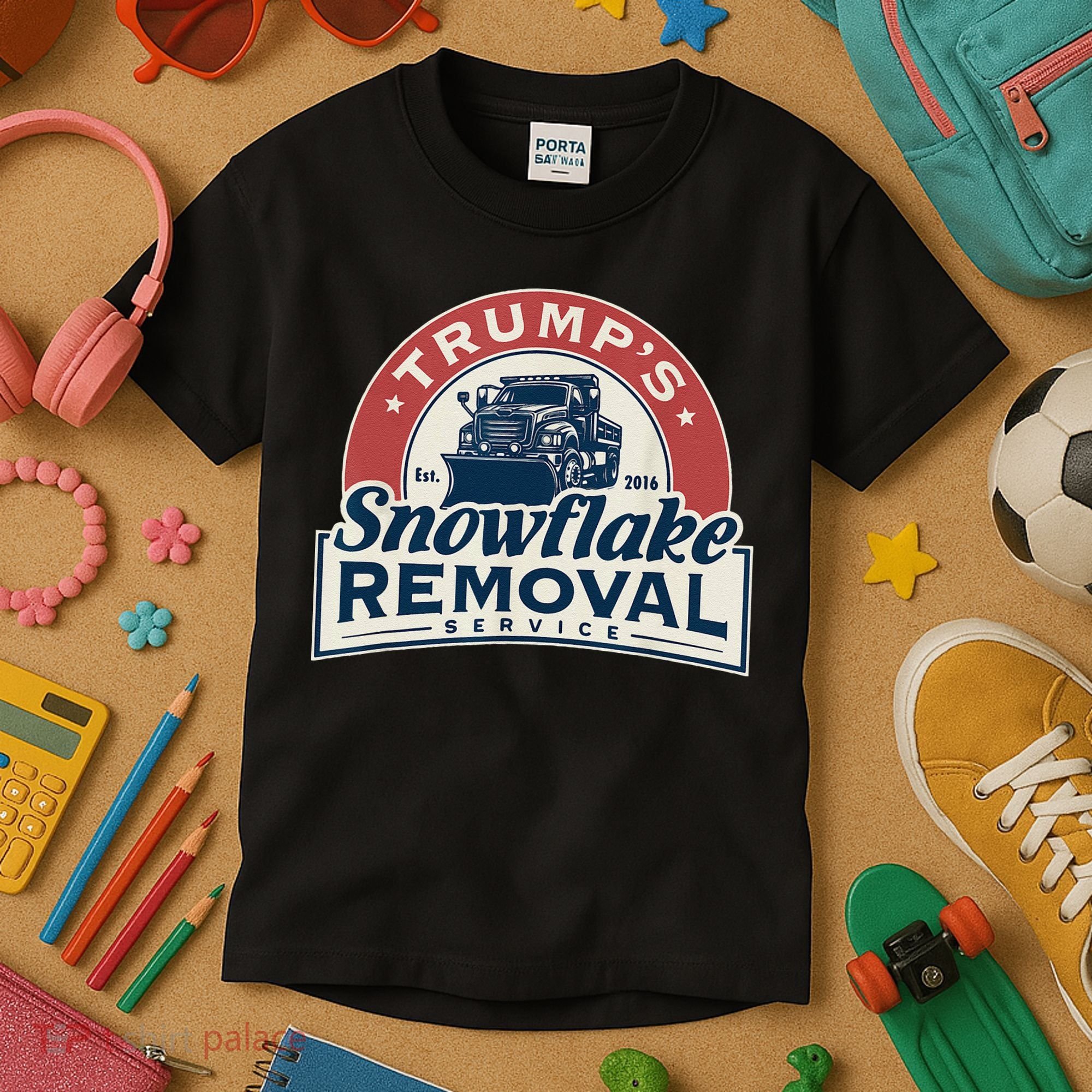 TrumpS Snowflake Removal Service Funny Trump 2024 Gift Love Kids T-Shirt