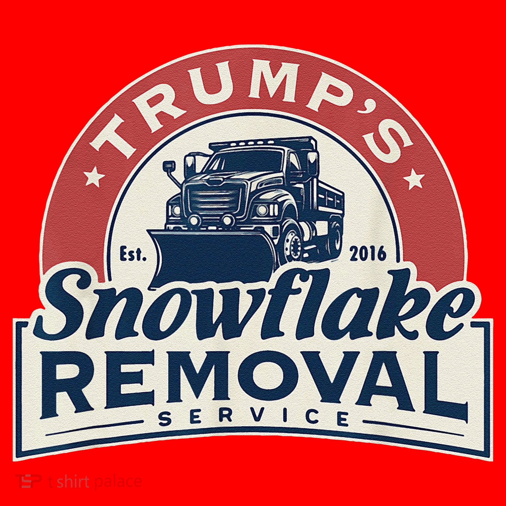 TrumpS Snowflake Removal Service Funny Trump 2024 Gift Love Santa Hat