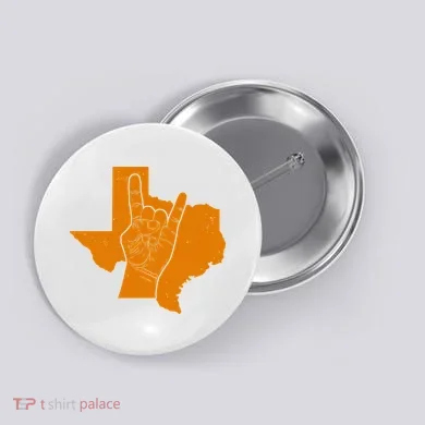 Texas State Rock N Roll Button
