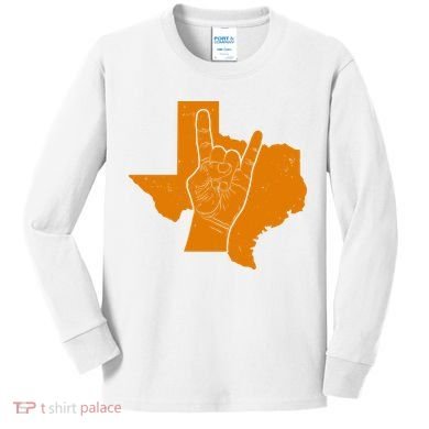 Texas State Rock N Roll Kids Long Sleeve Shirt