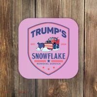 TrumpS Snowflake Removal Service Funny Donald Trump 2024 Coaster thumb 0