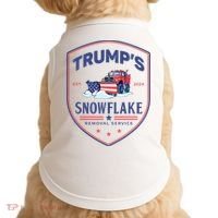 TrumpS Snowflake Removal Service Funny Donald Trump 2024 Doggie Tank thumb 0