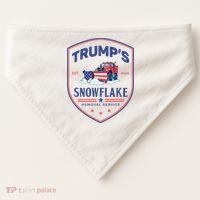 TrumpS Snowflake Removal Service Funny Donald Trump 2024 USA-Made Doggie Bandana thumb 0