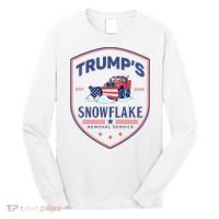 TrumpS Snowflake Removal Service Funny Donald Trump 2024 Long Sleeve Shirt thumb 0