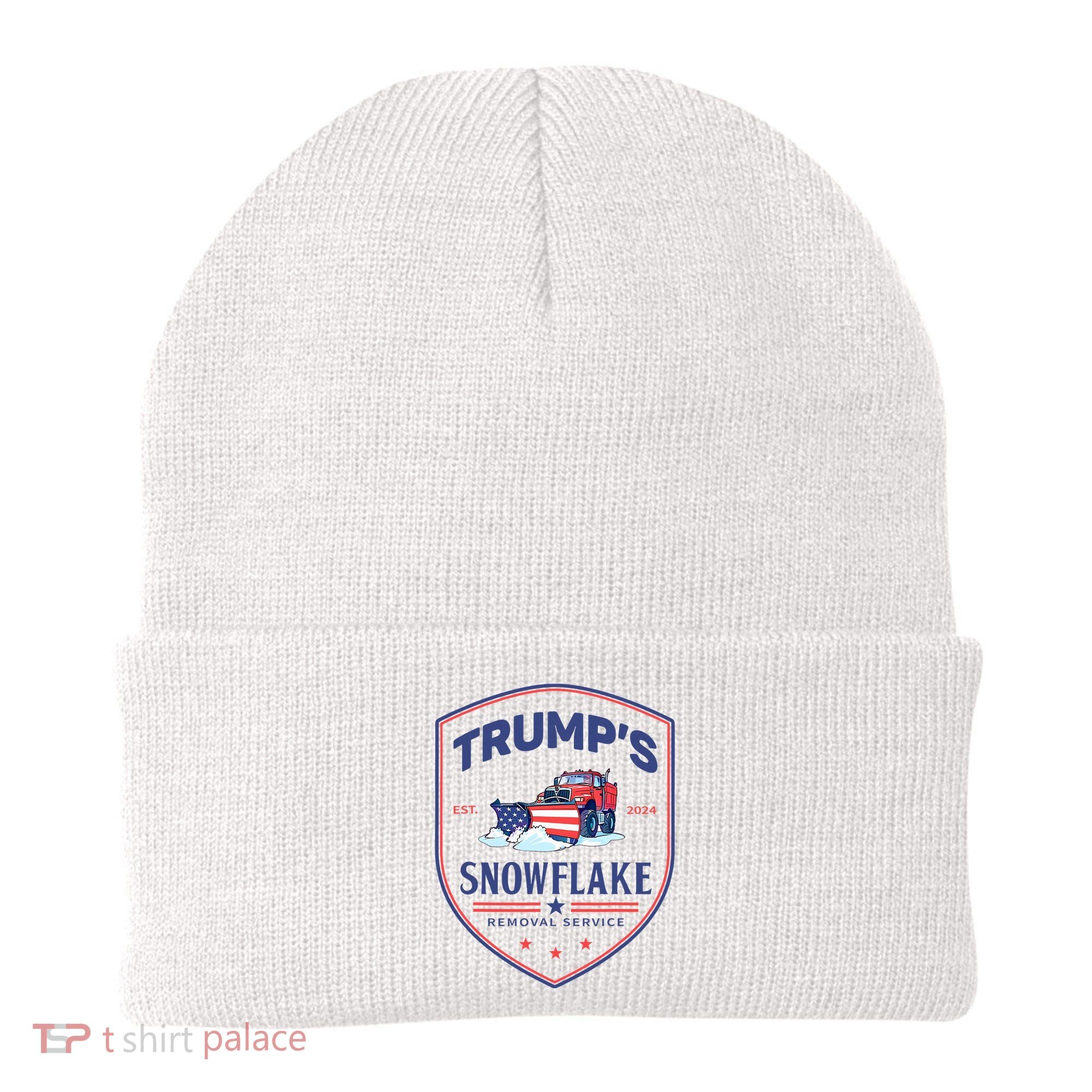 TrumpS Snowflake Removal Service Funny Donald Trump 2024 Beanie