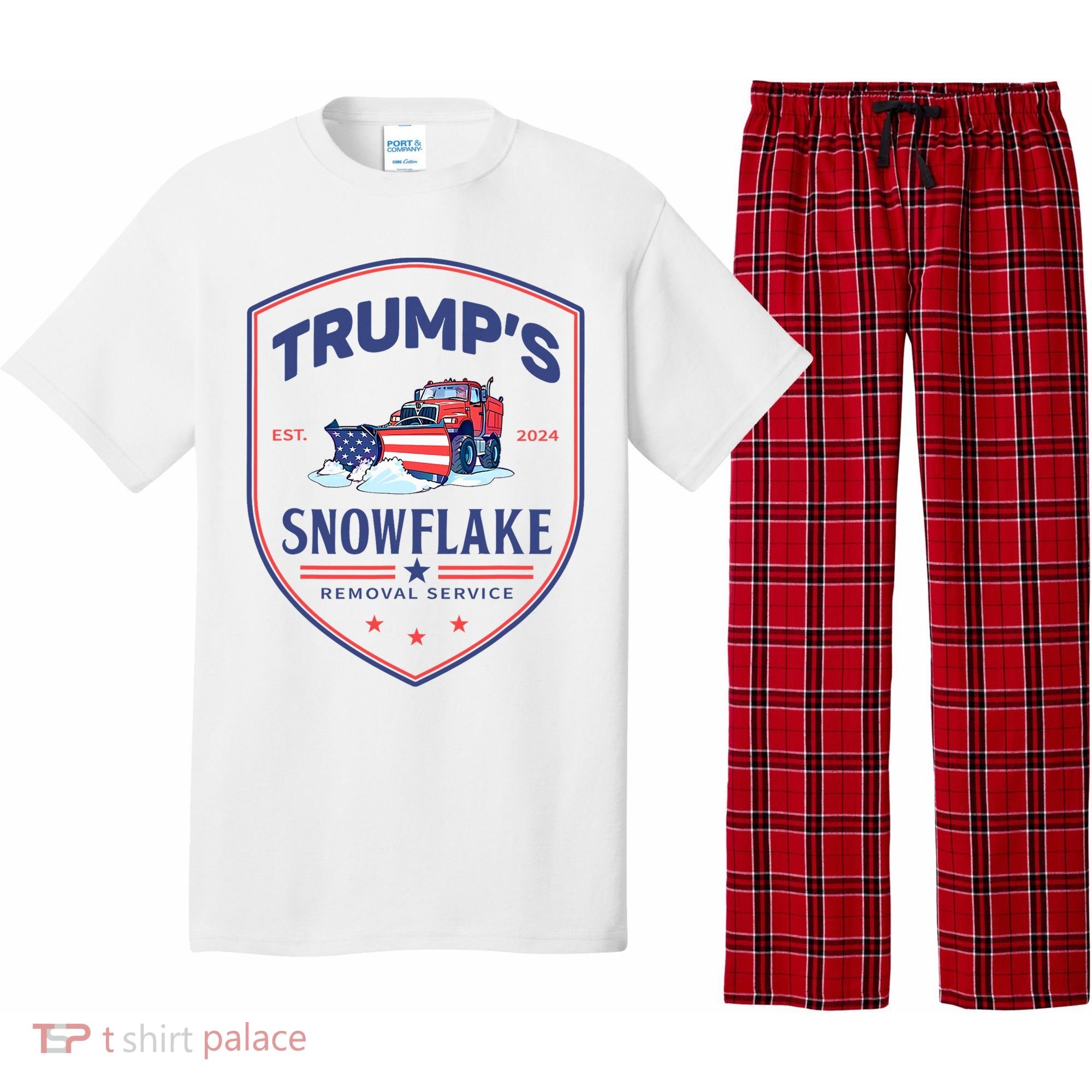 TrumpS Snowflake Removal Service Funny Donald Trump 2024 Pajama Set