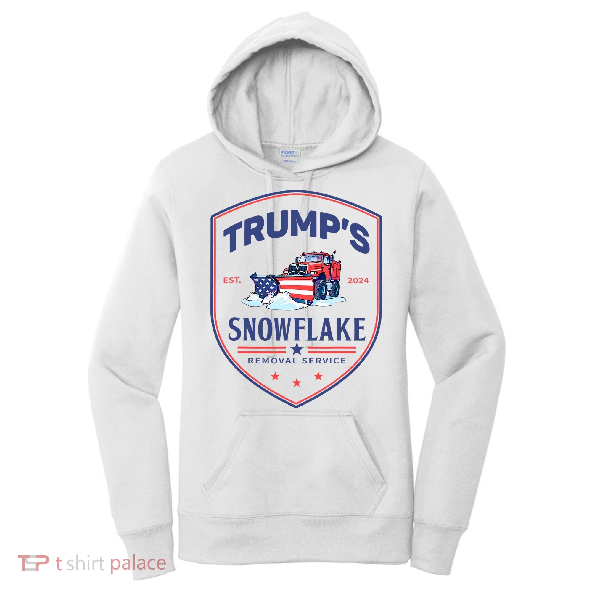 TrumpS Snowflake Removal Service Funny Donald Trump 2024 Women's Hoodie