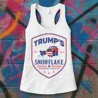TrumpS Snowflake Removal Service Funny Donald Trump 2024 Women's Tank Top thumb 3