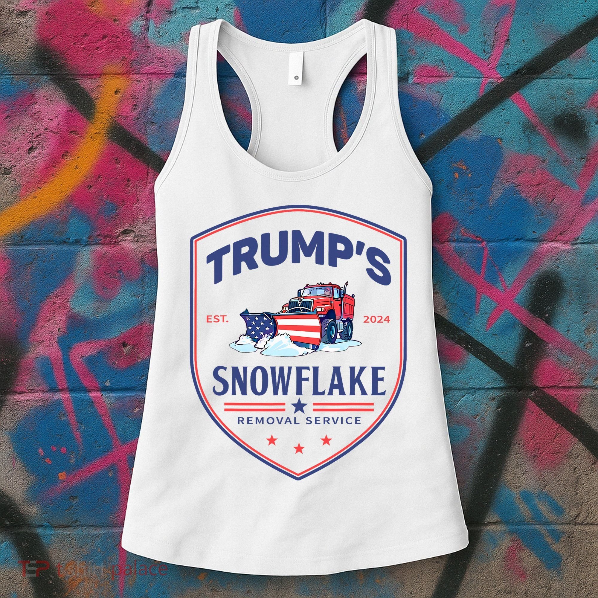 TrumpS Snowflake Removal Service Funny Donald Trump 2024 Women's Tank Top