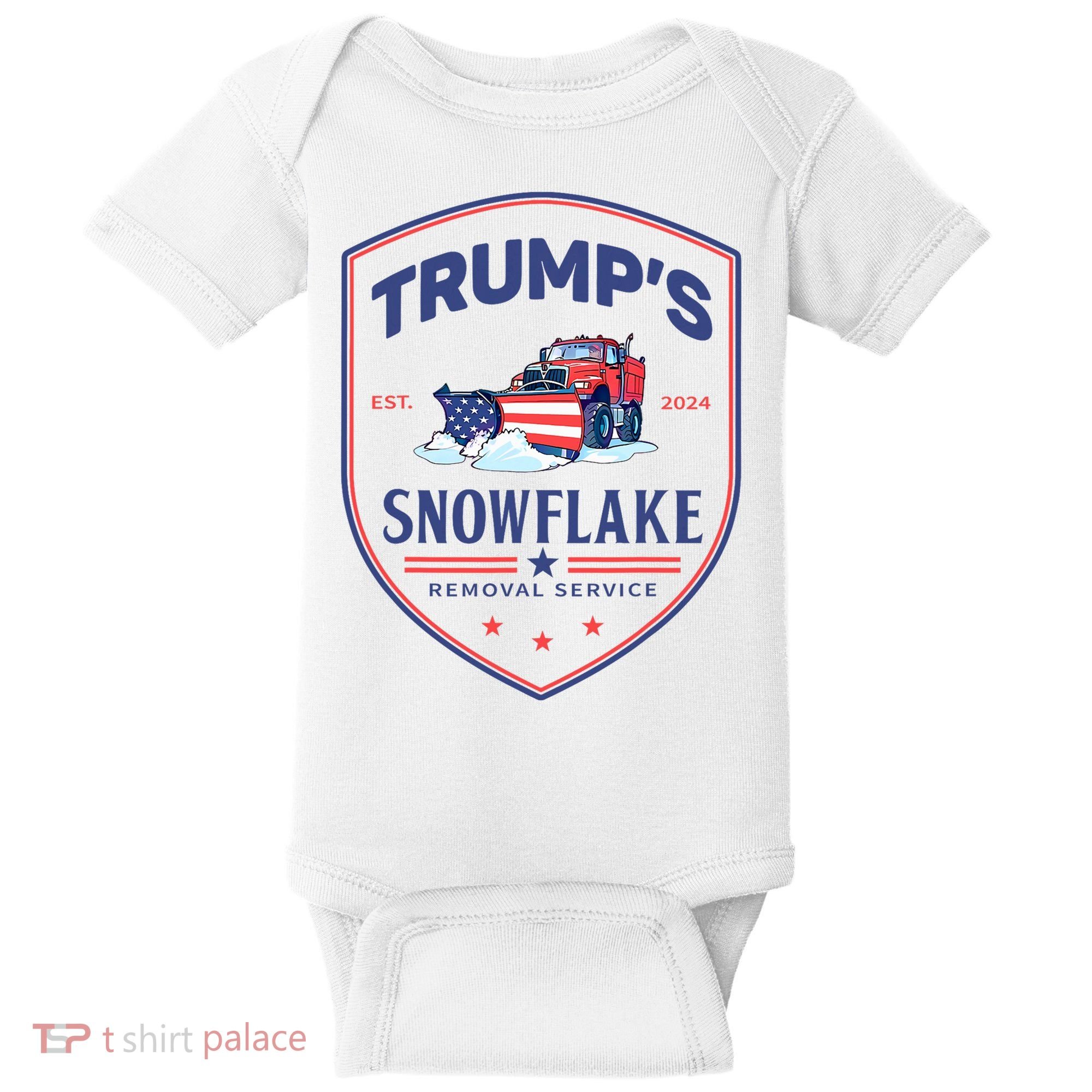 TrumpS Snowflake Removal Service Funny Donald Trump 2024 Baby Bodysuit