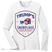 TrumpS Snowflake Removal Service Funny Donald Trump 2024 Women's Long Sleeve Shirt thumb 0