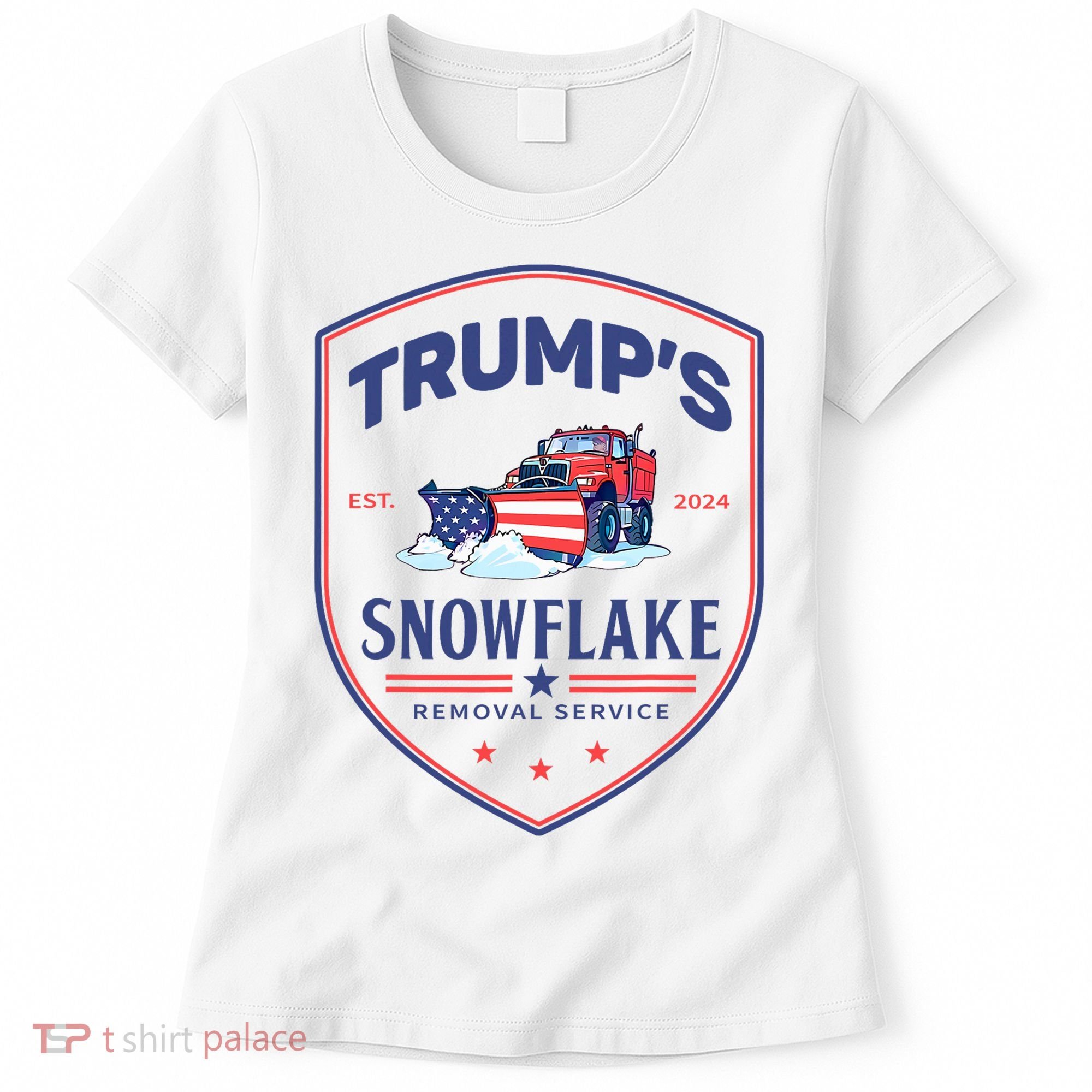 TrumpS Snowflake Removal Service Funny Donald Trump 2024 Women's T-Shirt