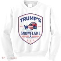 TrumpS Snowflake Removal Service Funny Donald Trump 2024 Kids Sweatshirt thumb 0