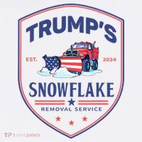 TrumpS Snowflake Removal Service Funny Donald Trump 2024 Kids Sweatshirt thumb 2