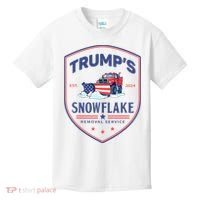 TrumpS Snowflake Removal Service Funny Donald Trump 2024 Kids T-Shirt thumb 0