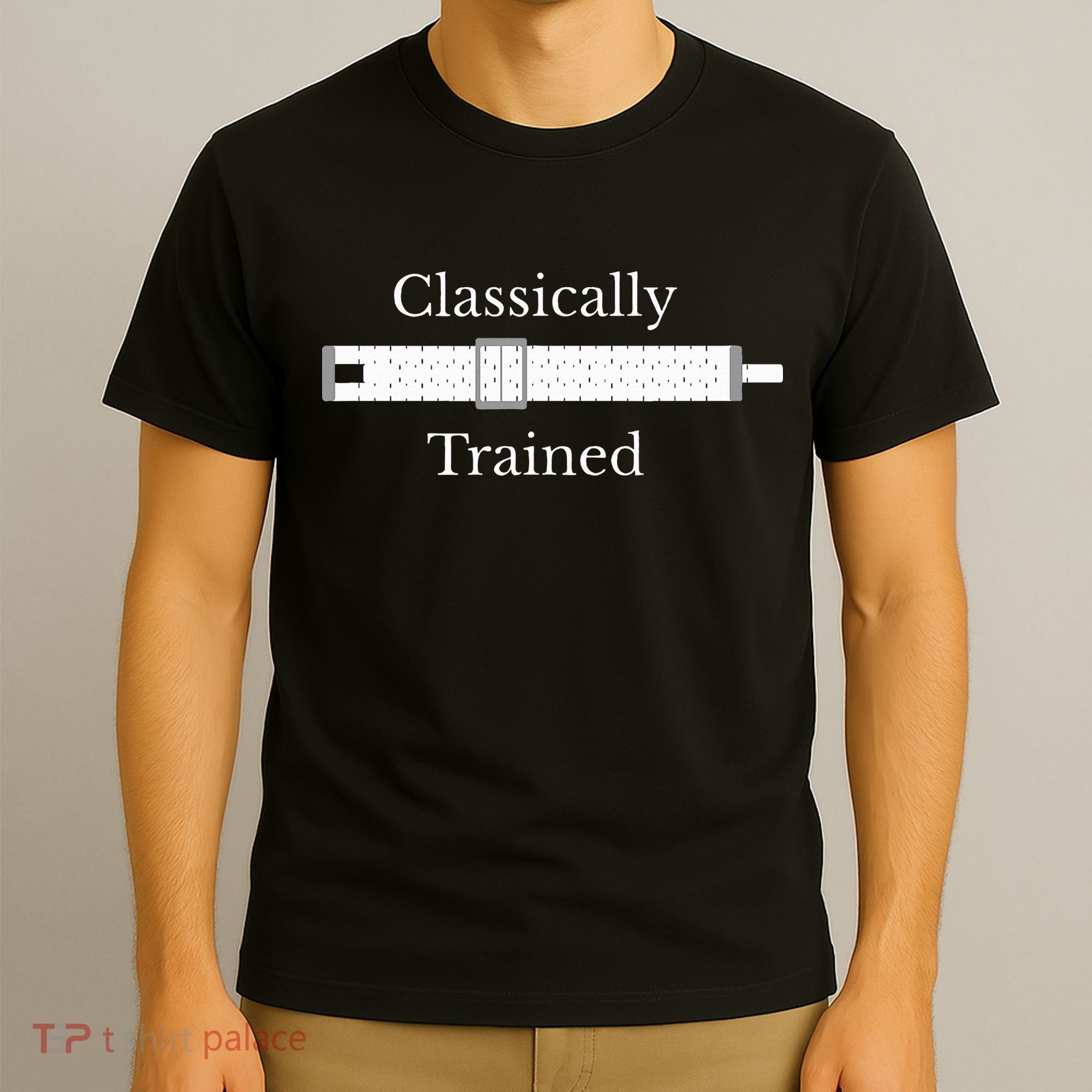 Trained Slide Rule Mechanical Analog Calculator T-Shirt
