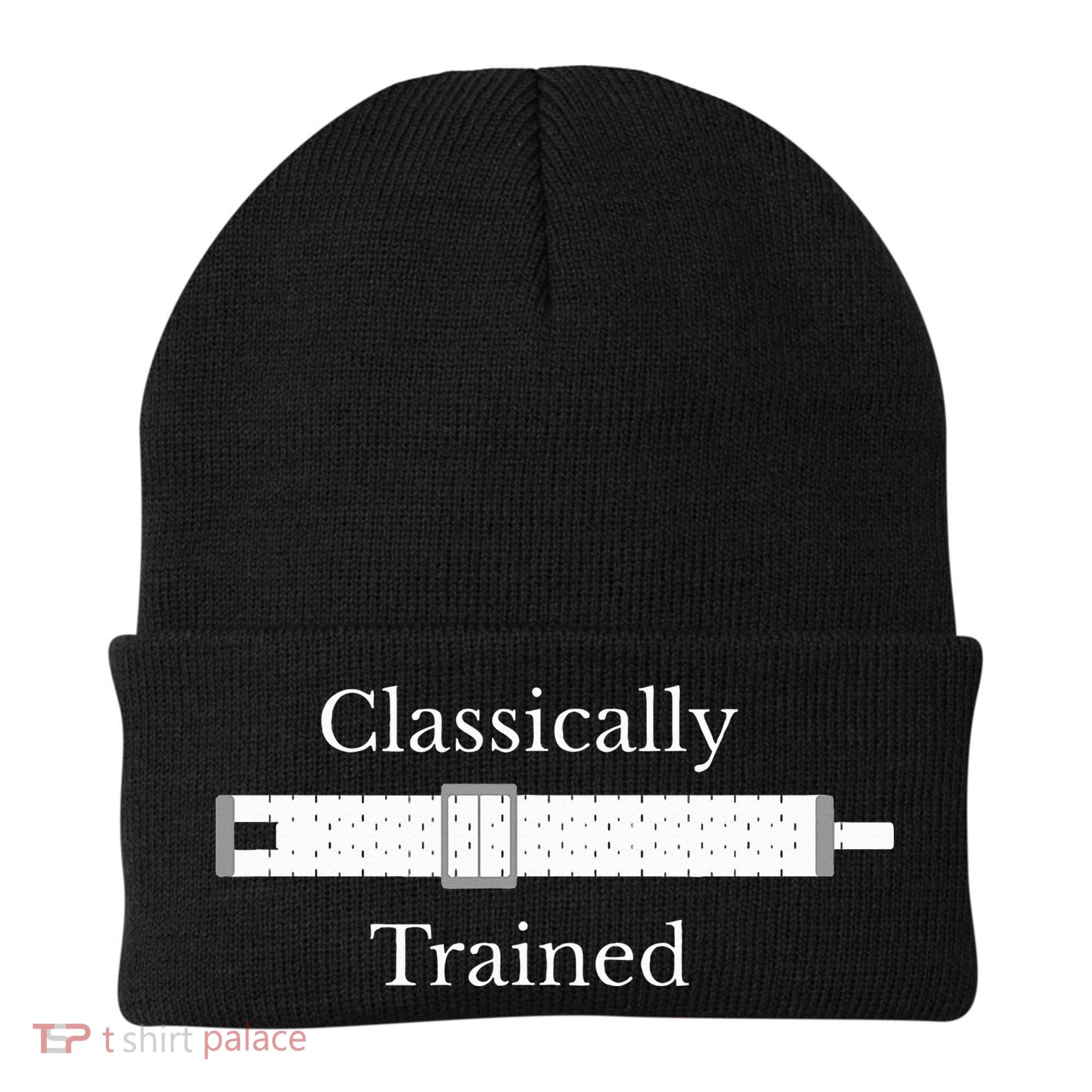 Trained Slide Rule Mechanical Analog Calculator Beanie