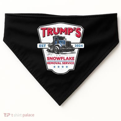 Trumps Snowflake Removal Service Est 2024 USA-Made Doggie Bandana