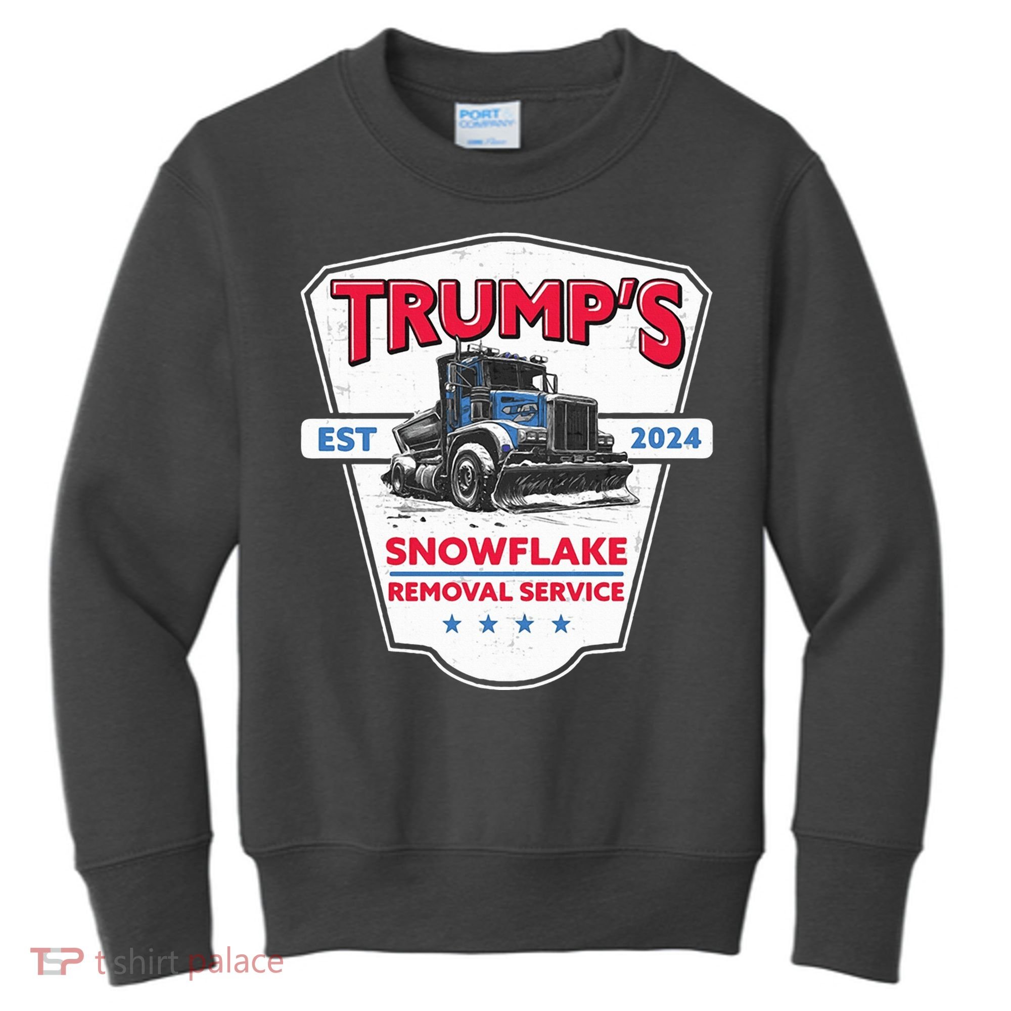Trumps Snowflake Removal Service Est 2024 Kids Sweatshirt