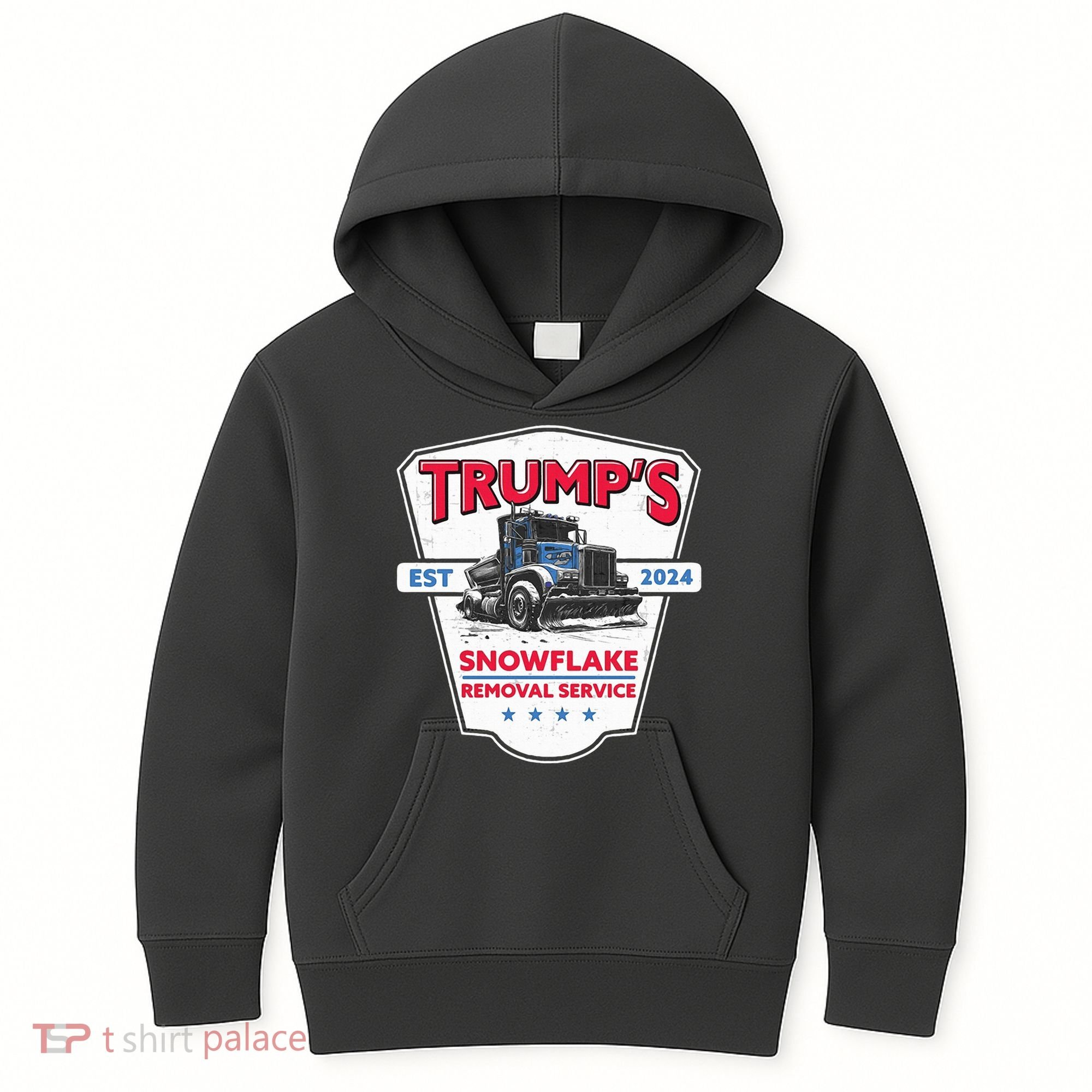 Trumps Snowflake Removal Service Est 2024 Kids Hoodie
