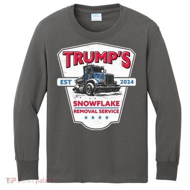 Trumps Snowflake Removal Service Est 2024 Kids Long Sleeve Shirt