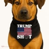 Trump Shot Rally Failed Shots Fired Assassination USA-Made Doggie Bandana thumb 1