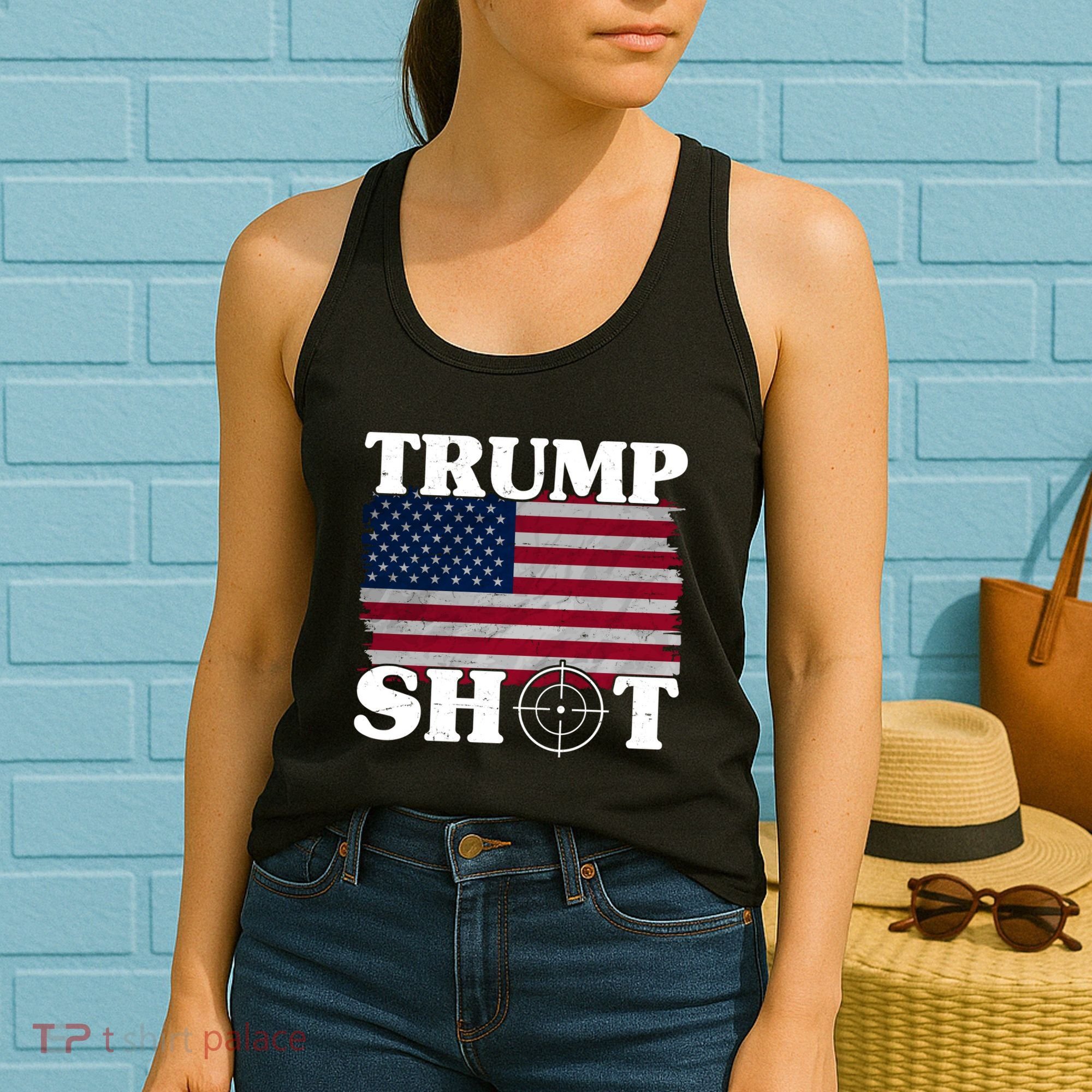 Trump Shot Rally Failed Shots Fired Assassination Women's Tank Top