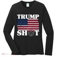 Trump Shot Rally Failed Shots Fired Assassination Women's Long Sleeve Shirt thumb 0