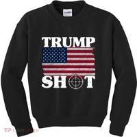 Trump Shot Rally Failed Shots Fired Assassination Kids Sweatshirt thumb 0
