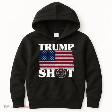 Trump Shot Rally Failed Shots Fired Assassination Kids Hoodie