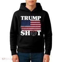 Trump Shot Rally Failed Shots Fired Assassination Kids Hoodie thumb 4