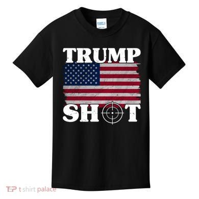 Trump Shot Rally Failed Shots Fired Assassination Kids T-Shirt