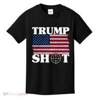 Trump Shot Rally Failed Shots Fired Assassination Kids T-Shirt thumb 0