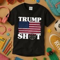 Trump Shot Rally Failed Shots Fired Assassination Kids T-Shirt thumb 3