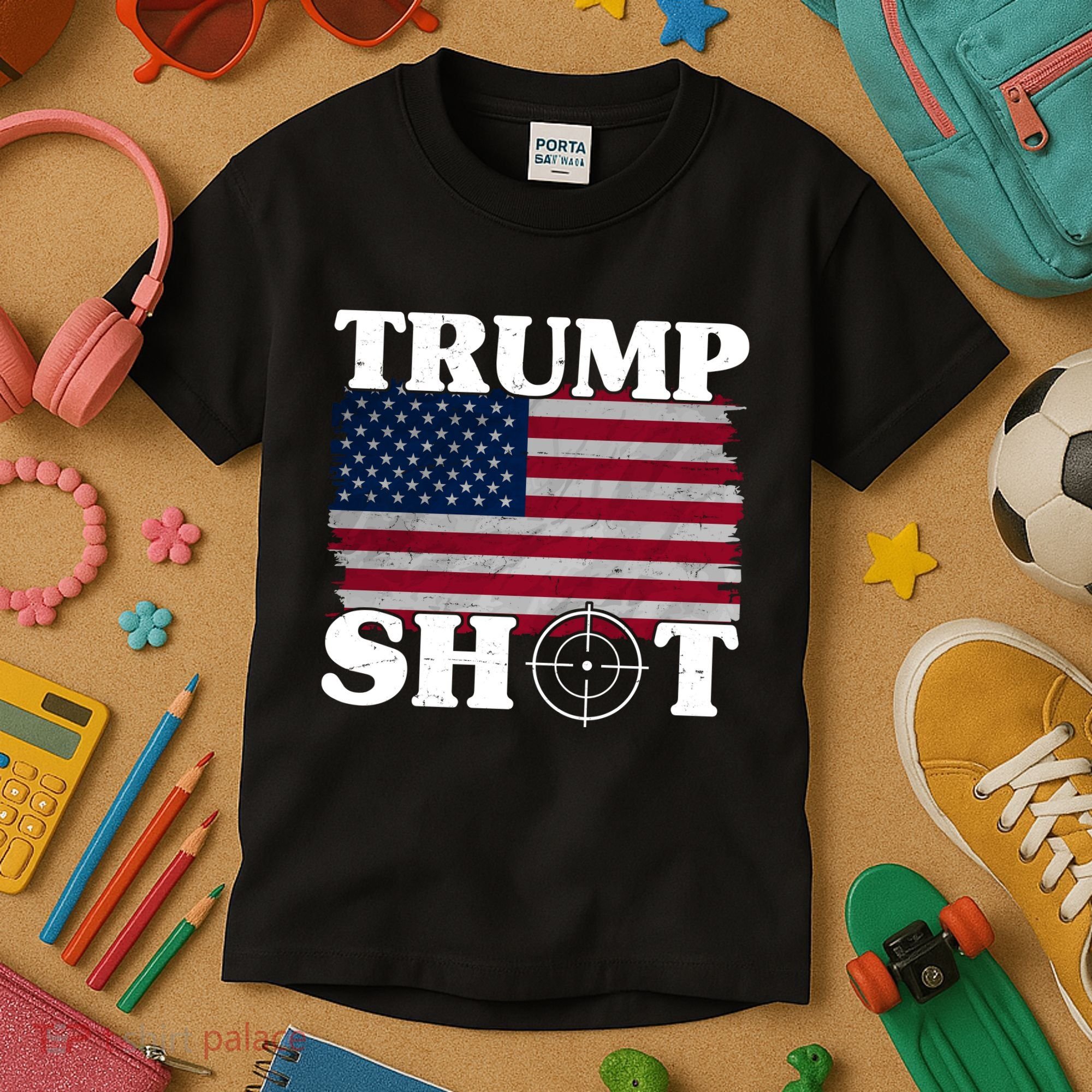 Trump Shot Rally Failed Shots Fired Assassination Kids T-Shirt